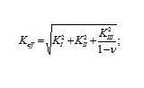 First model for equivalent SIF calculation